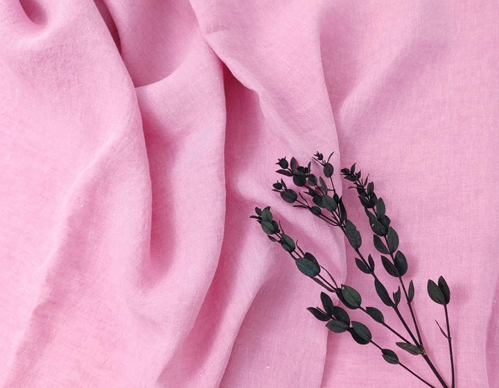 100% Linen Crispy Fabric 21s Vintage Chambray New Colorways for 2024 - The Linen Lab - Mint(light)