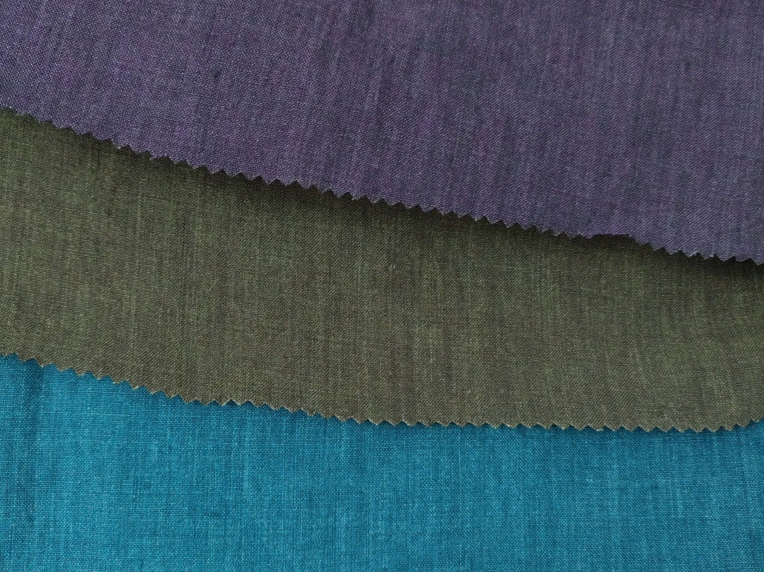 100% Linen Fabric: Delave High-Twisted Linen 14s, Medium Weight, New for 2024, 7712 7713 7682 - The Linen Lab - Khaki(Dark)