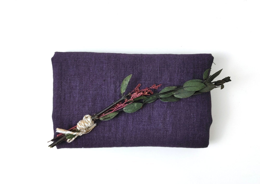 100% Linen Fabric: Delave High-Twisted Linen 14s, Medium Weight, New for 2024, 7712 7713 7682 - The Linen Lab - Violet