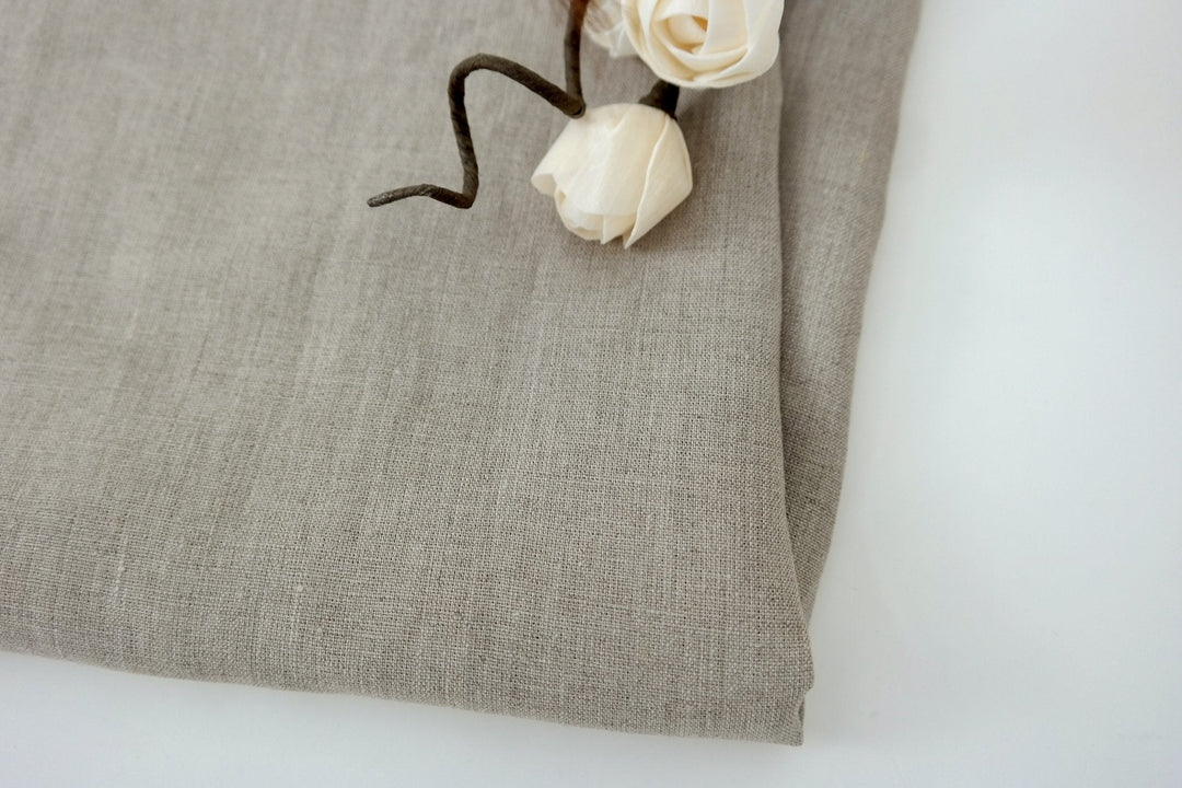 100% Linen Fabric Medium Weight Soft Touch 14S - The Linen Lab - Ivory
