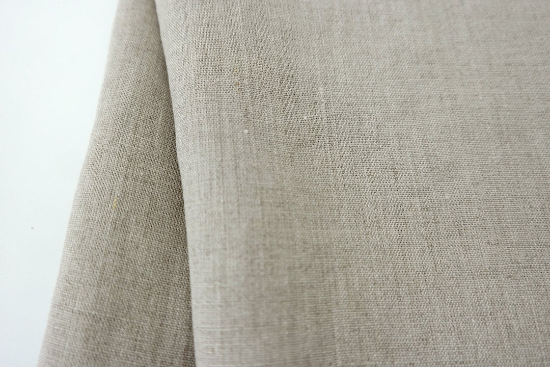 100% Linen Fabric Medium Weight Soft Touch 14S - The Linen Lab - Natural