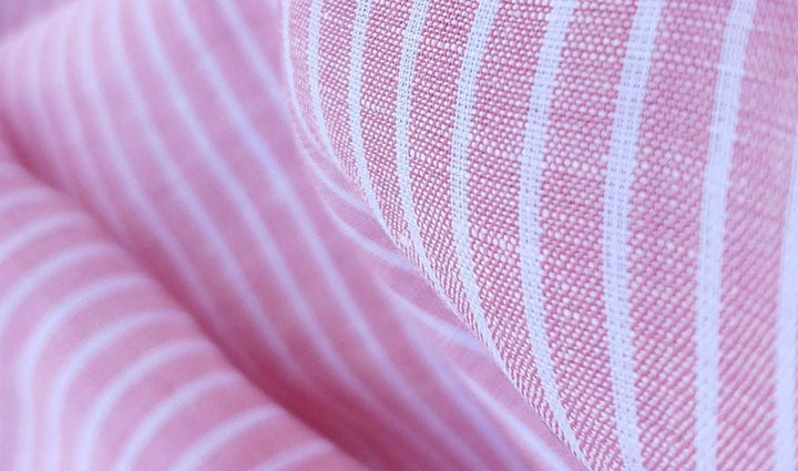 100% Linen Fabric Stripe Collections Light Weight (4708 6273 5997 4575 6258 6157) - The Linen Lab - Blue 6258