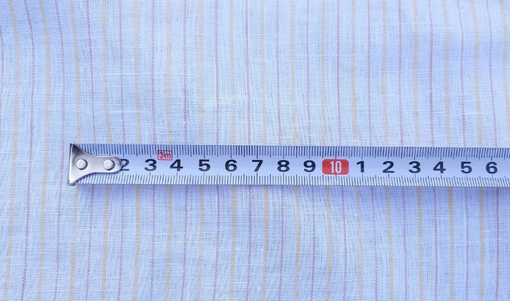 100% Linen Fabric Stripe Collections Light Weight (4708 6273 5997 4575 6258 6157) - The Linen Lab - Navy 5997