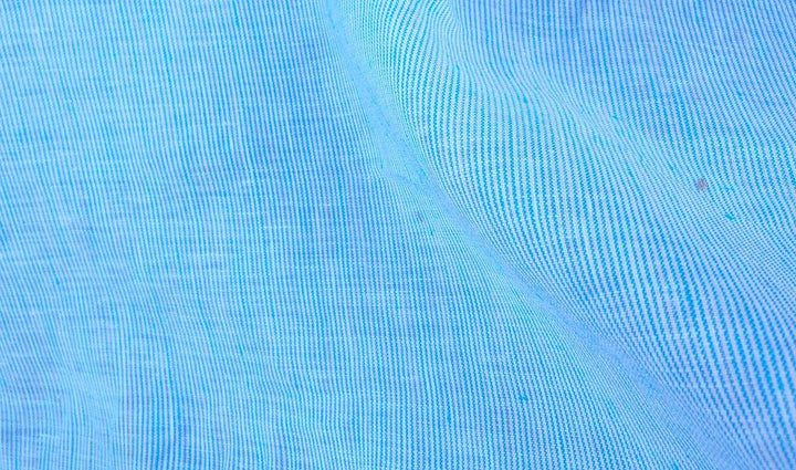 100% Linen Fabric Stripe Collections Light Weight (4708 6273 5997 4575 6258 6157) - The Linen Lab - Blue 4708