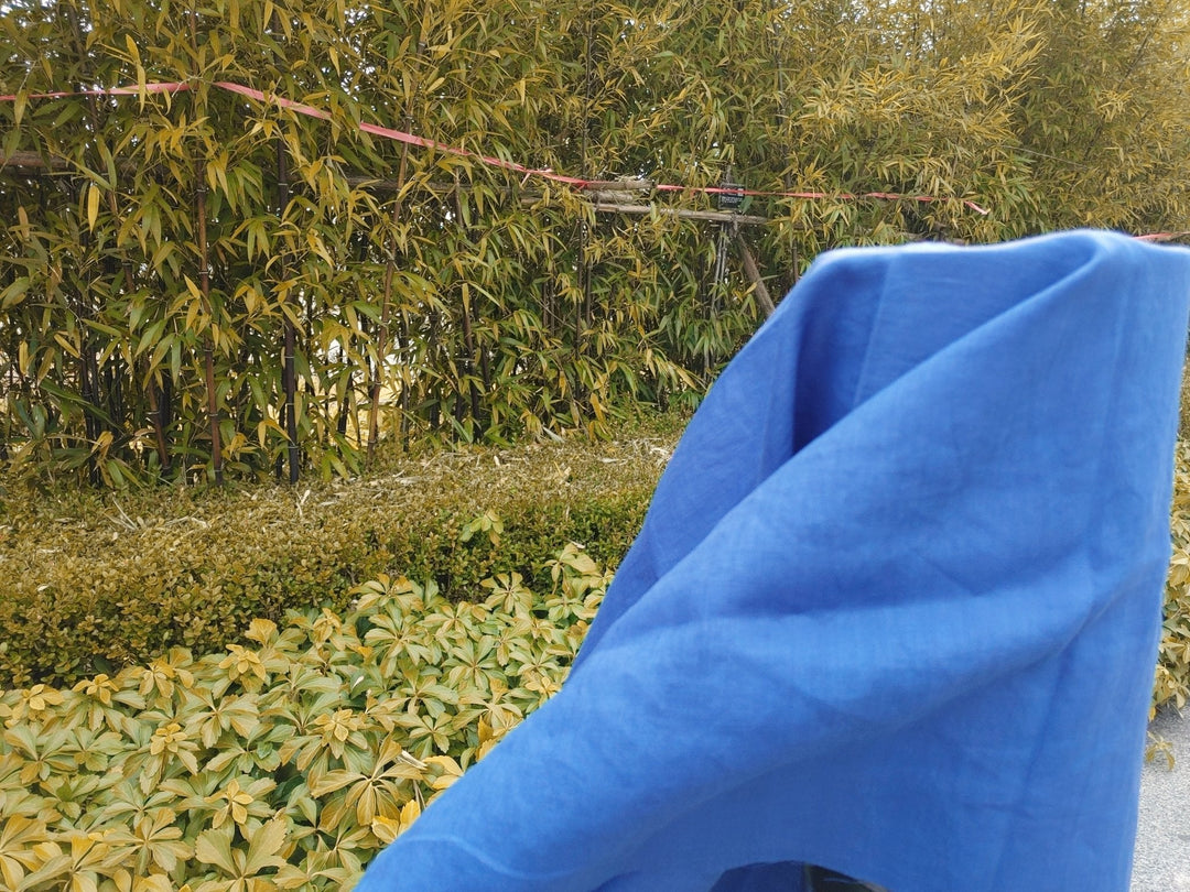 100% Ramie Fabric 60nm Light Weight - The Linen Lab - Blue