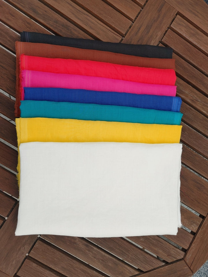 100% Ramie Fabric 60nm Light Weight - The Linen Lab - White