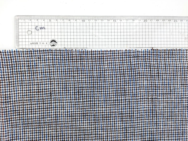 100% Linen Houndstooth StarCheck Fabric: Heavyweight Elegance 6751 6752 6509