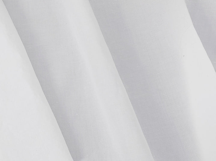 White Linen Tencel Cotton Blend Fabric - Soft Touch, Light-Medium Weight 7002