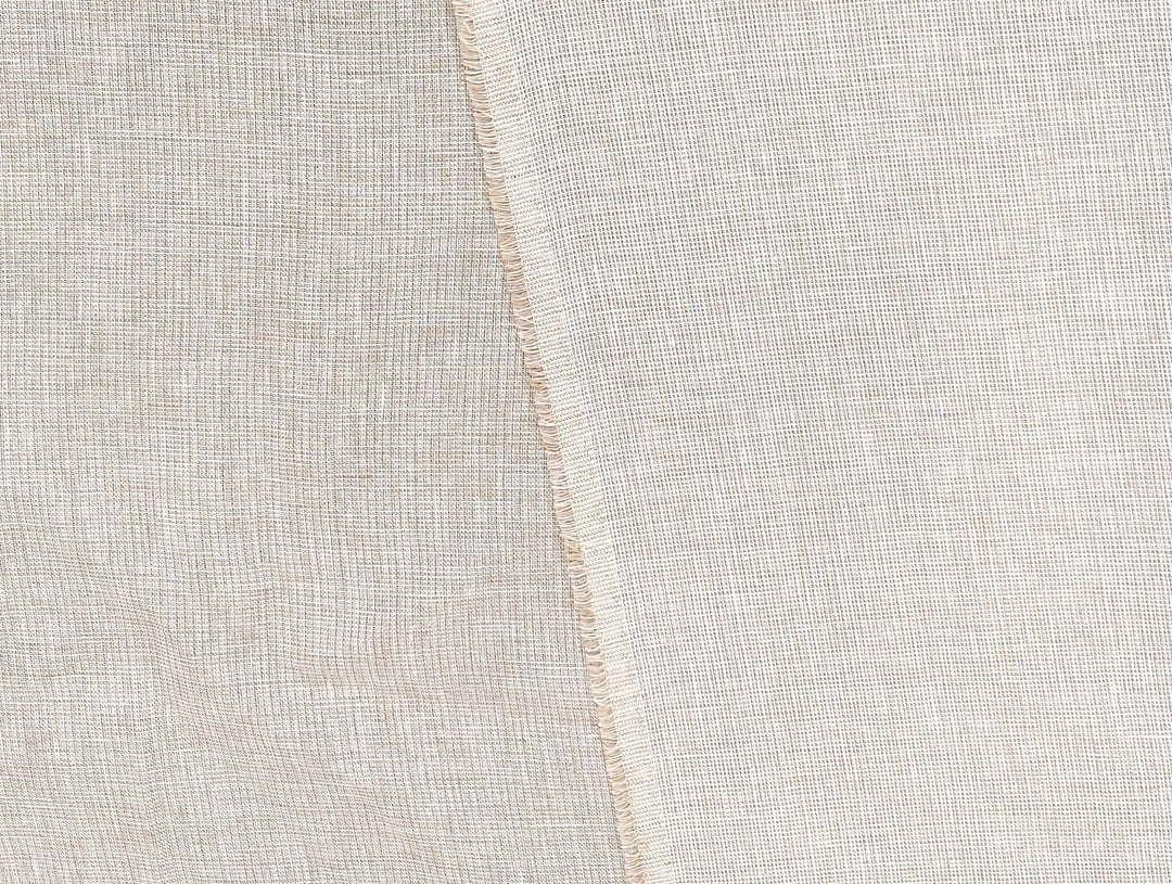 100% Linen Dobby Dot Chambray Fabric - Medium Weight 7908 7913 7914 7915 7916