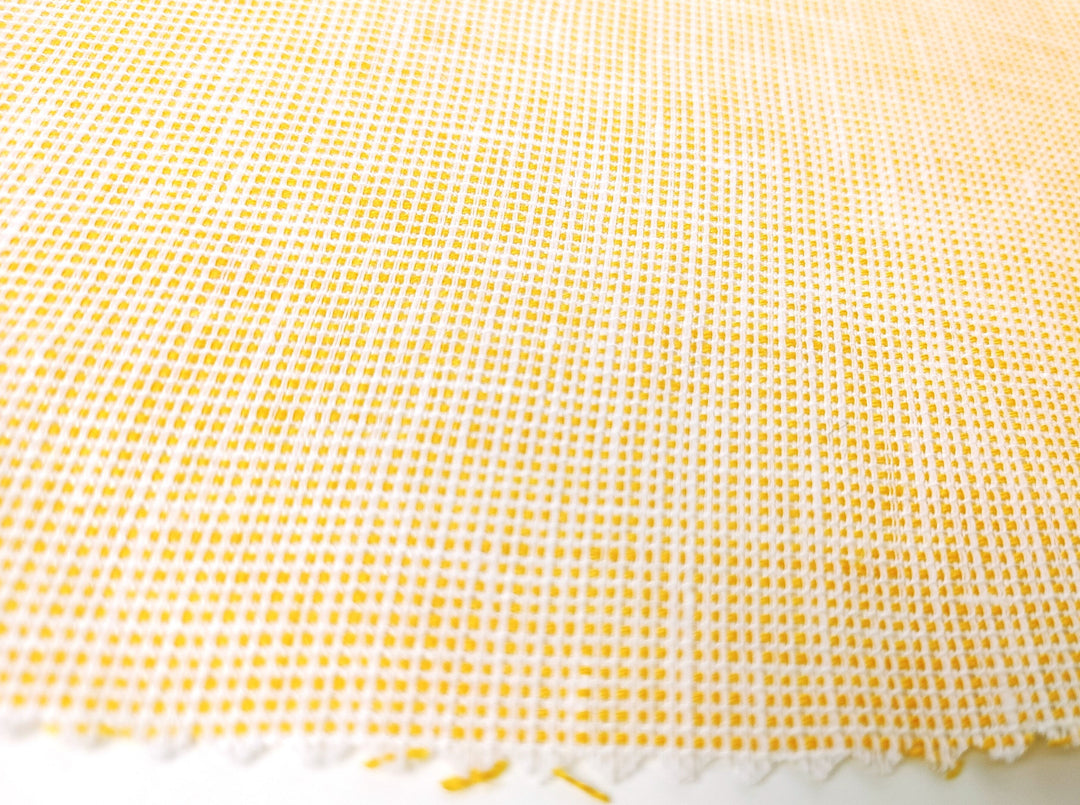 100% Linen Dobby Dot Chambray Fabric - Medium Weight 7908 7913 7914 7915 7916
