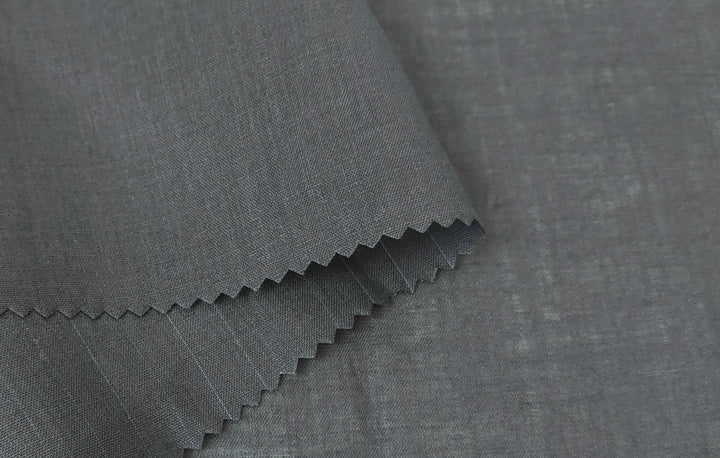 100% Ramie Fabric: Lightweight Black with Delicate Stripe Pattern 7521
