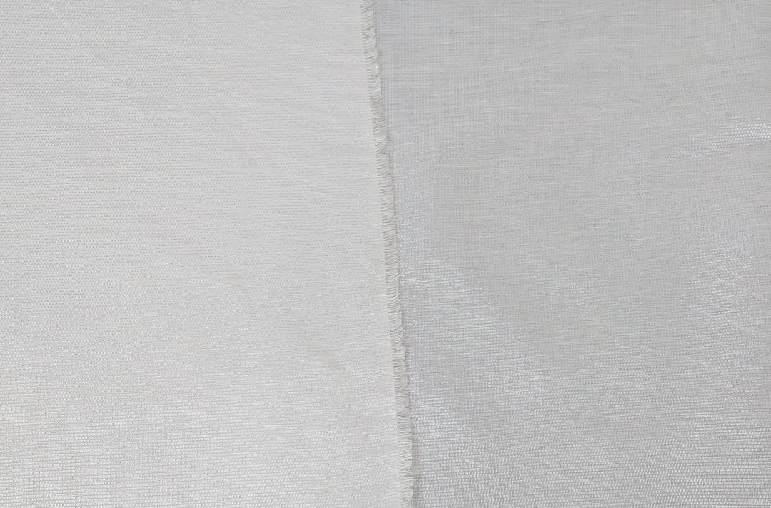 Elegant Linen Rayon Silver Lurex Fabric 2552