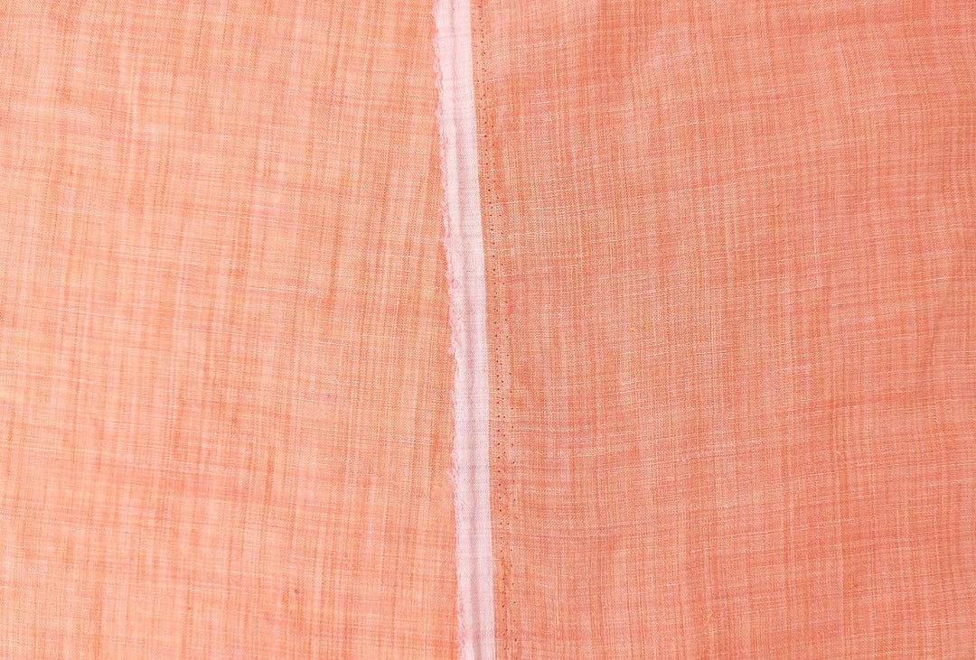 Vibrant Orange 100% Linen Fabric – Space-Dyed, Lightweight Perfection 4758