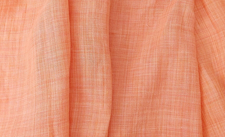 Vibrant Orange 100% Linen Fabric – Space-Dyed, Lightweight Perfection 4758