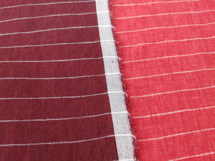 100% Linen Fabric - Light and Airy with Horizontal Stripes  7917 7920 7941
