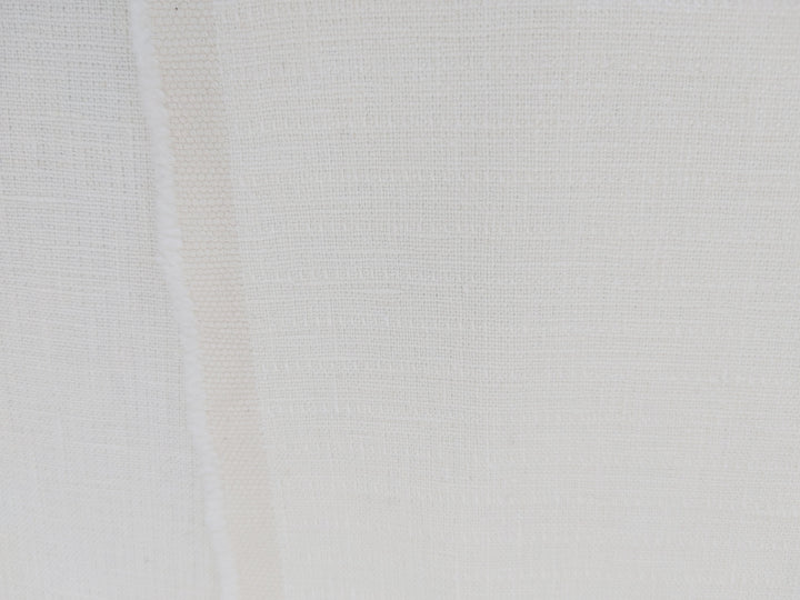 Heavyweight Double Face Linen Fabric - White, Soft Handfeel 4240