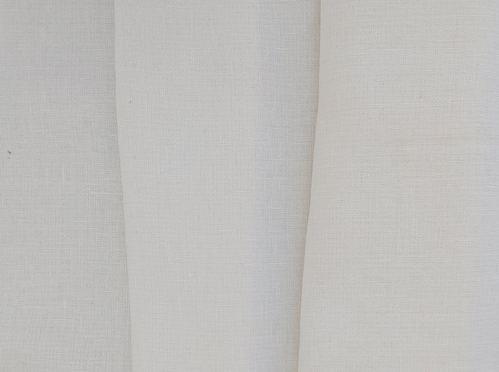 Heavyweight Double Face Linen Fabric - White, Soft Handfeel 4240
