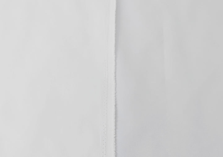 100% Polyester Twill Fabric – White, Subtle Stretch 2245