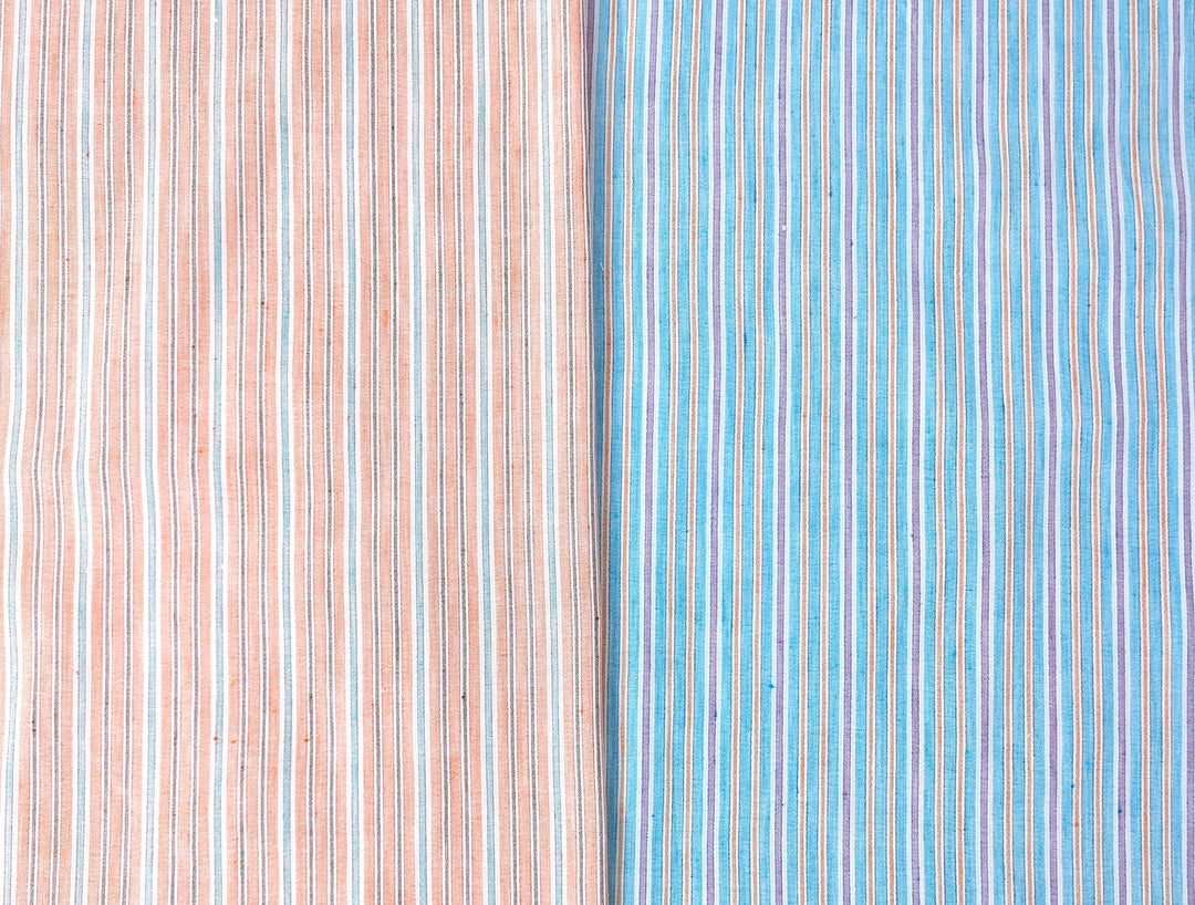 Lightweight Linen-Cotton Blend with Stripe Pattern 2766 2767