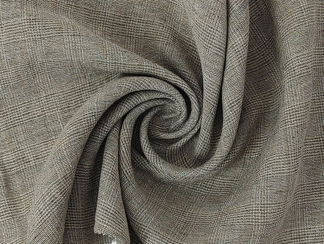 Linen Blend Fabric High Twisted Yarn Navy Glen Plaid Medium Weight 7077 7839 7078 7563 8330