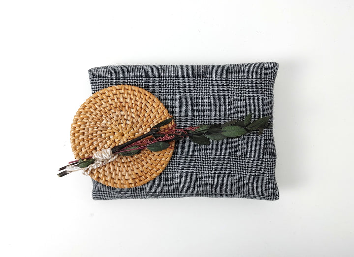 Linen Blend Fabric High Twisted Yarn Navy Glen Plaid Medium Weight 7077 7839 7078 7563 8330