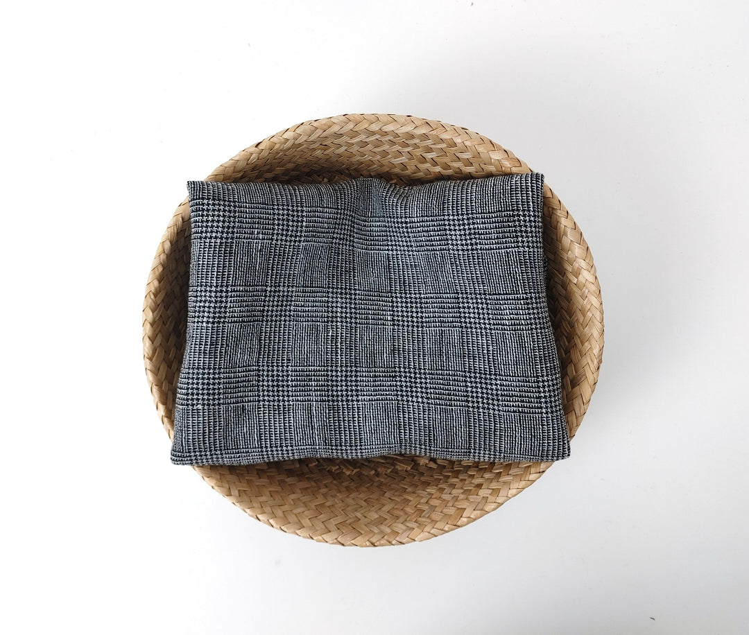 Linen Blend Fabric High Twisted Yarn Navy Glen Plaid Medium Weight 7077 7839 7078 7563 8330