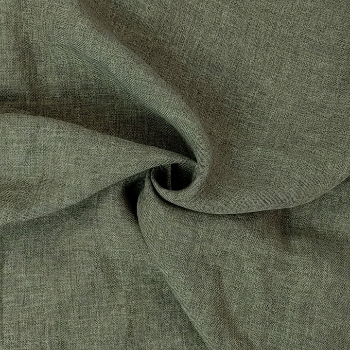 Delave Vintage Dyed 100% Linen Fabric – Medium to Heavyweight, Soft Finish Khaki 7346