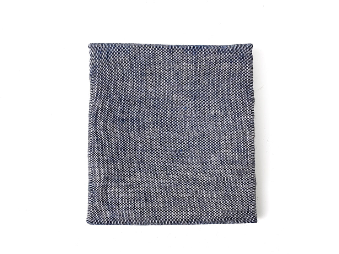 Linen-Cotton Blend Chambray Fabric – Mat Weave with Contrast Weft 8056 8057 8058 8059