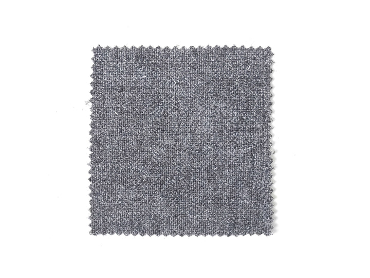 Double-Face Fabric: Grey Linen-Polyester Blend Front with Ivory Cotton Back 8090