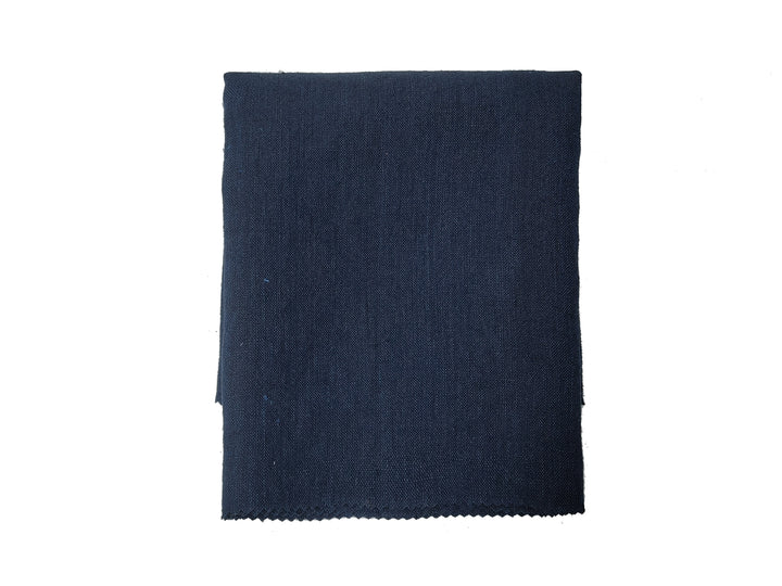 Delave Vintage Dyed 100% Linen Fabric – Medium to Heavyweight, Soft Finish Navy(dark) 7957