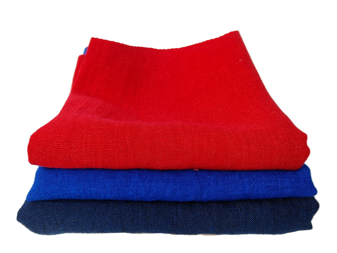 Delave Vintage Dyed 100% Linen Fabric – Medium to Heavyweight, Soft Finish  Red 7491