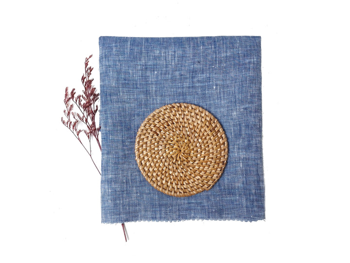 100% Linen Chambray Fabric – Soft Pre-Washed Lightweight 4918 4134 4135