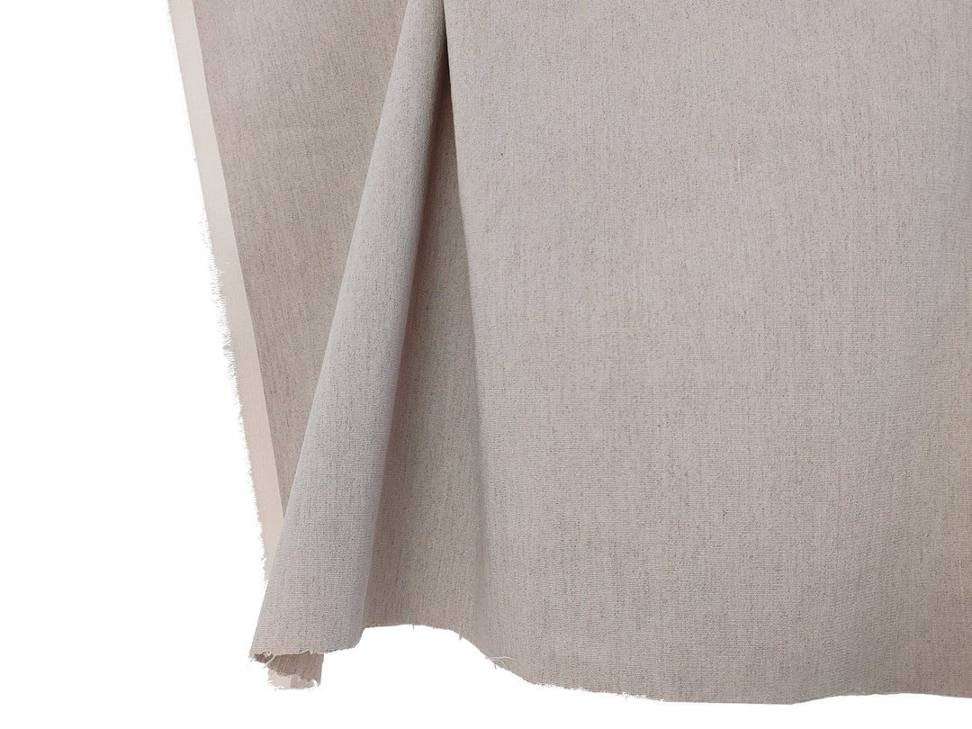 Soft and Stretchy Linen Rayon Spandex Fabric - Natural Color, Medium Weight, Plain Weave 6322