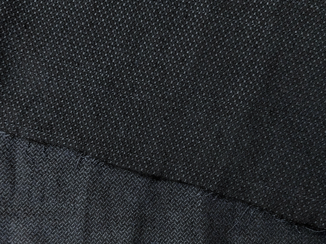 100% Linen Fabric in Dark Grey with Coffee Bean Shaped Dobby Weave – Light to Medium Weight 4824