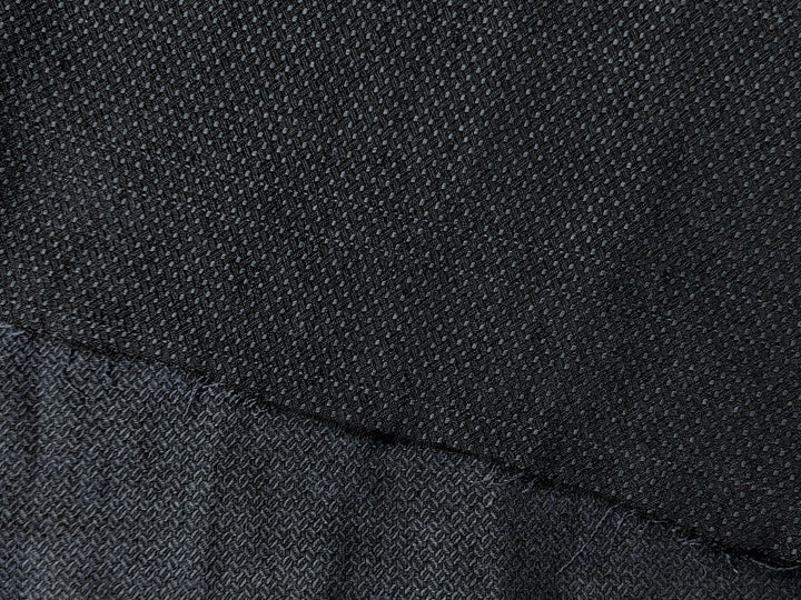 100% Linen Fabric in Dark Grey with Coffee Bean Shaped Dobby Weave – Light to Medium Weight 4824
