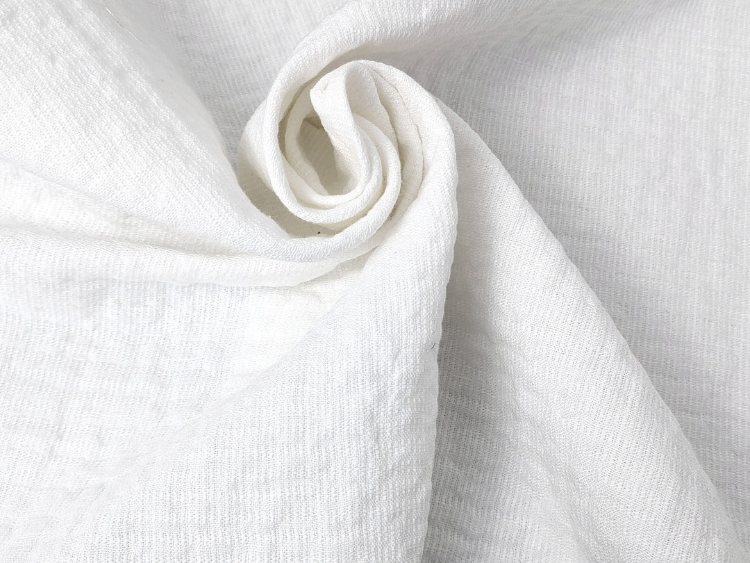 Linen Rayon Cotton Blend Fabric - Double Face, Subtle Wrinkle Effect, Pre-Washed Soft Feel 7230 7192