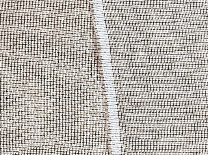 100% Linen Fabric – Fine 21s Yarn, Light & Soft Small Gingham Starcheck 6737 6748 7367