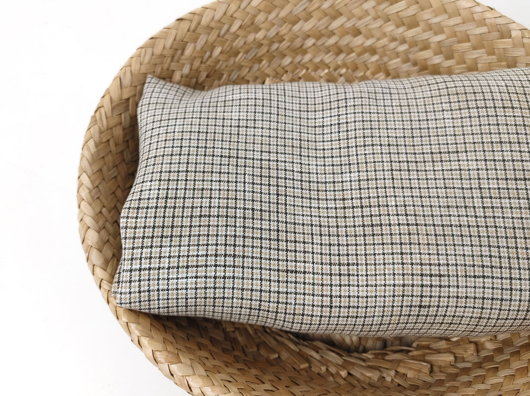 100% Linen Fabric – Fine 21s Yarn, Light & Soft Small Gingham Starcheck 6737 6748 7367