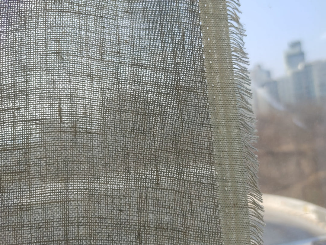 Earthy Natural Hemp Fabric | 100% Hemp, Lightweight & Semi-Sheer 8160