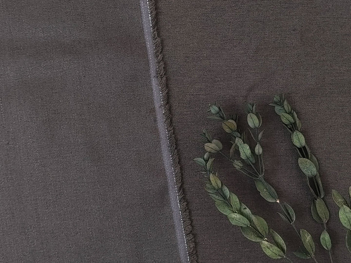 Wool Linen Blend Fabric – Twill Weave, Medium-Heavy  6676 6677