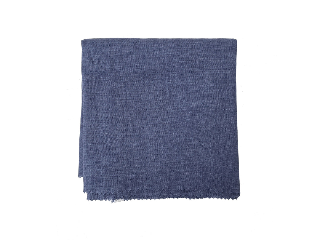 100% Linen Vintage Dyed Delave Fabric – Fine 21s Yarn, Pre-Washed, Light Weight Slate Blue 6202