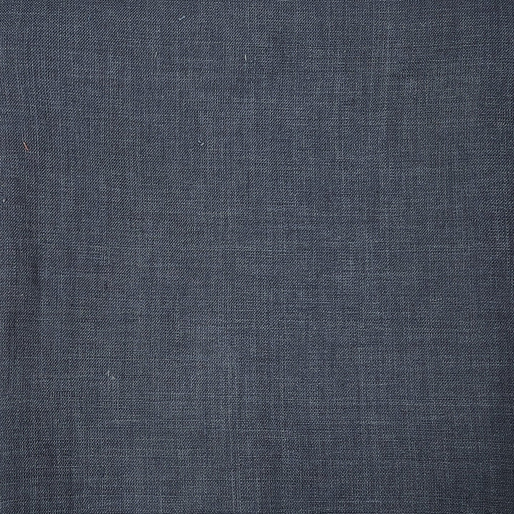 100% Linen Vintage Dyed Delave Fabric – Fine 21s Yarn, Pre-Washed, Light Weight Navy(dark) 6782