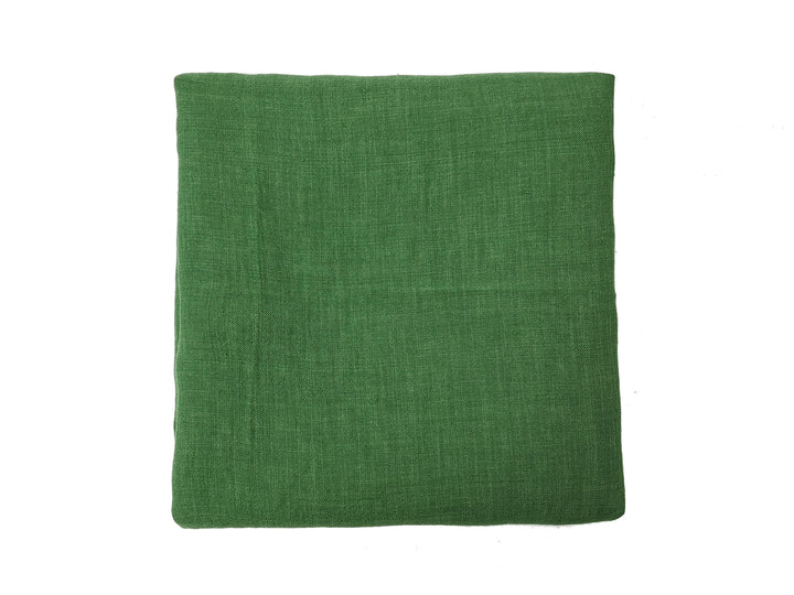 100% Linen Soft&Crisp Fabric 21s Vintage Chambray Green(dark) 7541