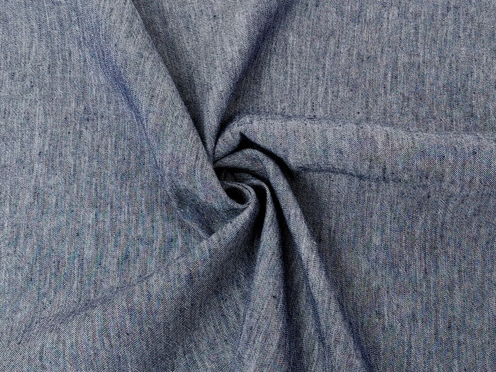 Denim-Inspired Linen Cotton Twill Fabric – Pre-Washed, Medium Weight, Slightly Rough Texture 7869 7870 7871 7872 7873 7874