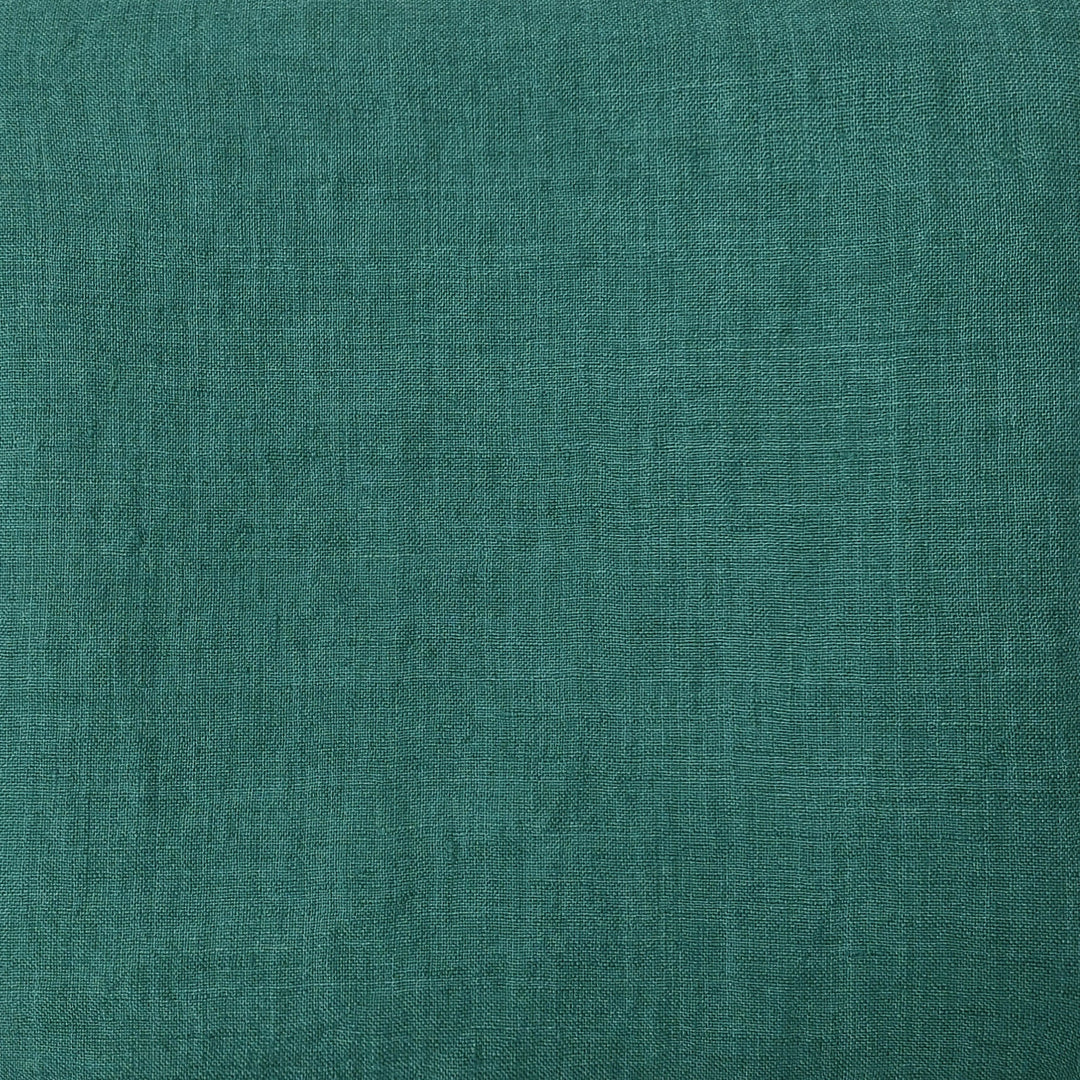 100% Linen Soft&Crisp Fabric 21s Vintage Chambray Teal 6855