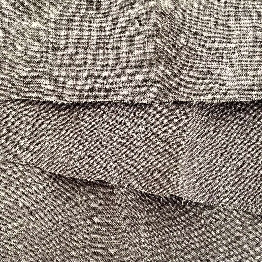 High Twisted Linen Fabric 14s Medium Weight Khaki(light) 6311