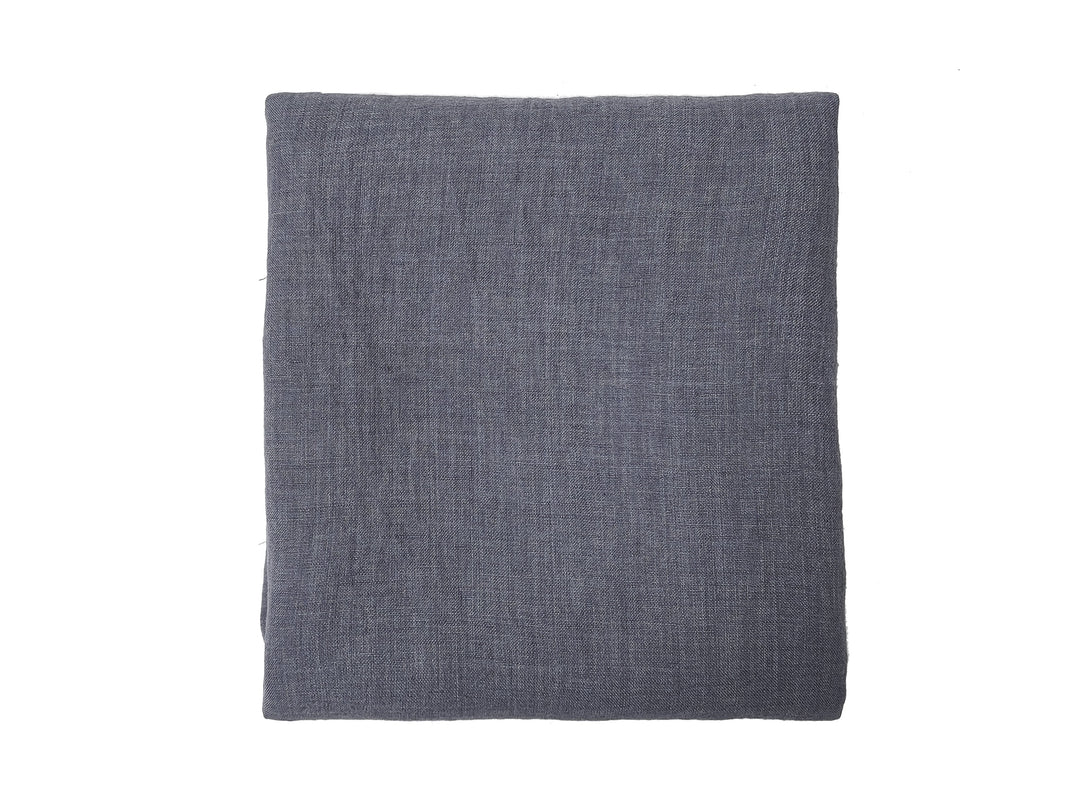 100% Linen Soft&Crisp Fabric 21s Vintage Chambray Gray(medium) 6857