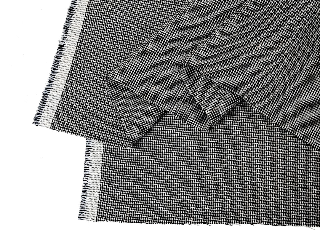 Linen Rayon Blend Fabric - Micro Gingham Check, Soft Touch, Plain Weave 8049 8050 8051