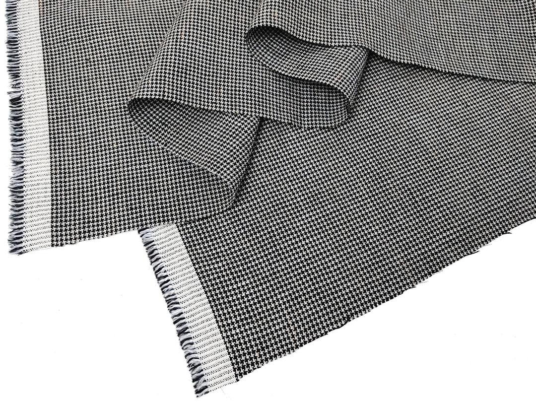 Linen Rayon Blend Fabric - Micro Gingham Check, Soft Touch, Plain Weave 8049 8050 8051