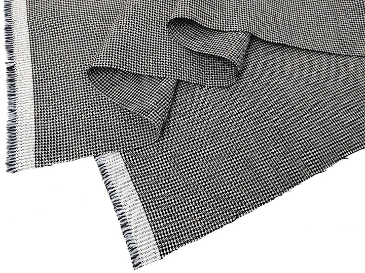 Linen Rayon Blend Fabric - Micro Gingham Check, Soft Touch, Plain Weave 8049 8050 8051